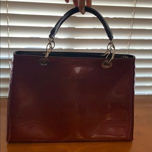 Beijo Red Patent Leather Shoulder Purse